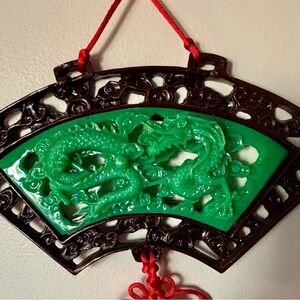 Green and Brown Dragon Wall Hanging